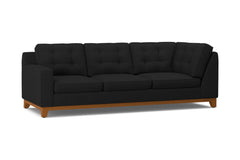 Brentwood Left Arm Corner Sofa :: Leg Finish: Pecan / Configuration: LAF - Chaise on the Left