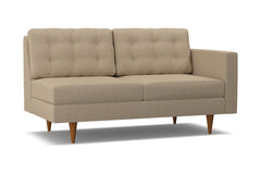 Logan Right Arm Apartment Size Sofa :: Leg Finish: Pecan / Configuration: RAF - Chaise on the Right