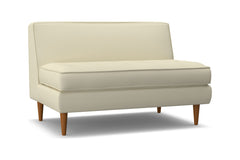 Monroe Armless Loveseat :: Leg Finish: Pecan