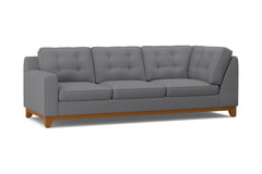 Brentwood Left Arm Corner Sofa :: Leg Finish: Pecan / Configuration: LAF - Chaise on the Left