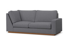 Harper Right Arm Corner Apt Size Sofa :: Leg Finish: Pecan / Configuration: RAF - Chaise on the Right