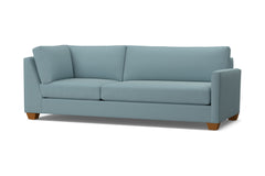 Tuxedo Right Arm Corner Sofa :: Leg Finish: Pecan / Configuration: RAF - Chaise on the Right