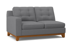 Brentwood Left Arm Loveseat :: Leg Finish: Pecan / Configuration: LAF - Chaise on the Left