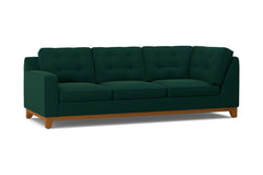 Brentwood Left Arm Corner Sofa :: Leg Finish: Pecan / Configuration: LAF - Chaise on the Left