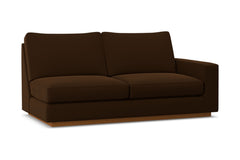 Harper Right Arm Apartment Size Sofa :: Leg Finish: Pecan / Configuration: RAF - Chaise on the Right