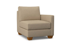 Tuxedo Right Arm Chair :: Leg Finish: Pecan / Configuration: RAF - Chaise on the Right