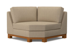 Avalon Round Corner :: Leg Finish: Pecan