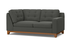 Brentwood Right Arm Corner Loveseat :: Leg Finish: Pecan / Configuration: RAF - Chaise on the Right