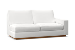 Harper Right Arm Apartment Size Sofa :: Leg Finish: Pecan / Configuration: RAF - Chaise on the Right