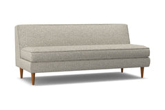 Monroe Armless Sofa :: Leg Finish: Pecan