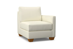 Tuxedo Right Arm Chair :: Leg Finish: Pecan / Configuration: RAF - Chaise on the Right