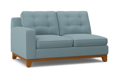 Brentwood Left Arm Loveseat :: Leg Finish: Pecan / Configuration: LAF - Chaise on the Left