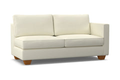 Catalina Right Arm Apartment Size Sofa :: Leg Finish: Pecan / Configuration: RAF - Chaise on the Right