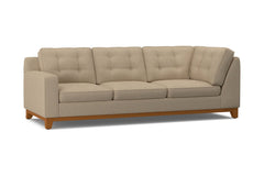 Brentwood Left Arm Corner Sofa :: Leg Finish: Pecan / Configuration: LAF - Chaise on the Left