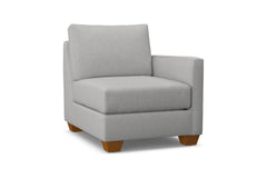 Tuxedo Right Arm Chair :: Leg Finish: Pecan / Configuration: RAF - Chaise on the Right