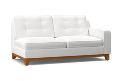 Brentwood Right Arm Apartment Size Sofa :: Leg Finish: Pecan / Configuration: RAF - Chaise on the Right