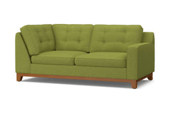 Brentwood Right Arm Corner Apt Size Sofa :: Leg Finish: Pecan / Configuration: RAF - Chaise on the Right