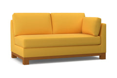 Avalon Right Arm Apartment Size Sofa :: Leg Finish: Pecan / Configuration: RAF - Chaise on the Right