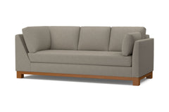 Avalon Right Arm Corner Sofa :: Leg Finish: Pecan / Configuration: RAF - Chaise on the Right