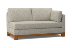 Avalon Right Arm Apartment Size Sofa :: Leg Finish: Pecan / Configuration: RAF - Chaise on the Right