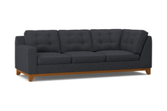 Brentwood Left Arm Corner Sofa :: Leg Finish: Pecan / Configuration: LAF - Chaise on the Left