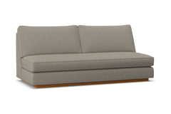 Harper Armless Sofa w/ Benchseat :: Leg Finish: Pecan