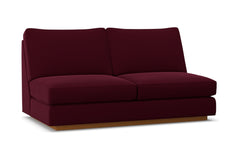 Harper Armless Apartment Size Sofa :: Leg Finish: Pecan