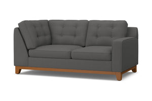 Brentwood Right Arm Corner Loveseat :: Leg Finish: Pecan / Configuration: RAF - Chaise on the Right