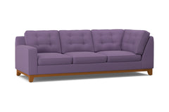 Brentwood Left Arm Corner Sofa :: Leg Finish: Pecan / Configuration: LAF - Chaise on the Left