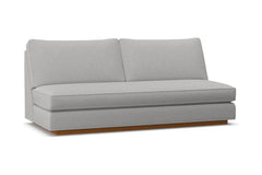 Harper Armless Sofa w/ Benchseat :: Leg Finish: Pecan