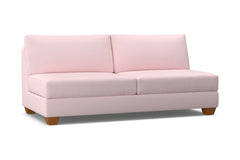 Tuxedo Armless Sofa :: Leg Finish: Pecan