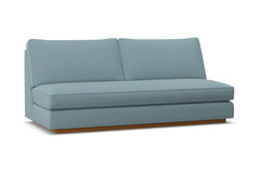 Harper Armless Sofa w/ Benchseat :: Leg Finish: Pecan