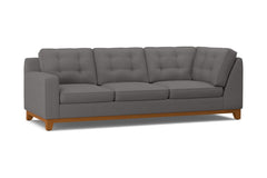 Brentwood Left Arm Corner Sofa :: Leg Finish: Pecan / Configuration: LAF - Chaise on the Left