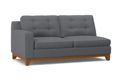 Brentwood Left Arm Apartment Size Sofa :: Leg Finish: Pecan / Configuration: LAF - Chaise on the Left
