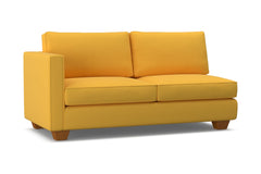Catalina Left Arm Apartment Size Sofa :: Leg Finish: Pecan / Configuration: LAF - Chaise on the Left