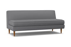 Monroe Armless Sofa :: Leg Finish: Pecan