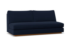 Harper Armless Sofa w/ Benchseat :: Leg Finish: Pecan