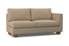 Catalina Right Arm Apartment Size Sofa :: Leg Finish: Pecan / Configuration: RAF - Chaise on the Right