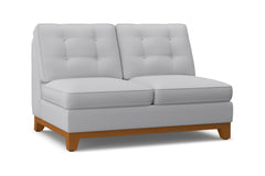 Brentwood Armless Loveseat :: Leg Finish: Pecan