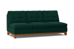 Brentwood Armless Sofa :: Leg Finish: Pecan