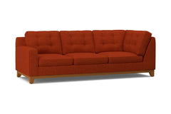 Brentwood Left Arm Corner Sofa :: Leg Finish: Pecan / Configuration: LAF - Chaise on the Left