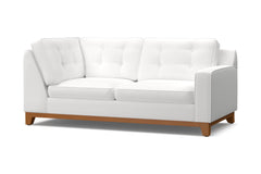 Brentwood Right Arm Corner Apt Size Sofa :: Leg Finish: Pecan / Configuration: RAF - Chaise on the Right