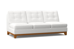 Brentwood Armless Sofa :: Leg Finish: Pecan