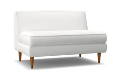 Monroe Armless Loveseat :: Leg Finish: Pecan