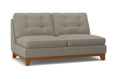 Brentwood Armless Apartment Size Sofa :: Leg Finish: Pecan