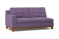 Brentwood Left Arm Apartment Size Sofa :: Leg Finish: Pecan / Configuration: LAF - Chaise on the Left