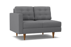 Logan Left Arm Loveseat :: Leg Finish: Pecan / Configuration: LAF - Chaise on the Left