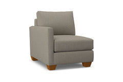 Tuxedo Left Arm Chair :: Leg Finish: Pecan / Configuration: LAF - Chaise on the Left