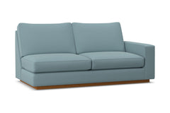 Harper Right Arm Apartment Size Sofa :: Leg Finish: Pecan / Configuration: RAF - Chaise on the Right