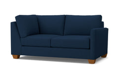 Tuxedo Right Arm Corner Loveseat :: Leg Finish: Pecan / Configuration: RAF - Chaise on the Right